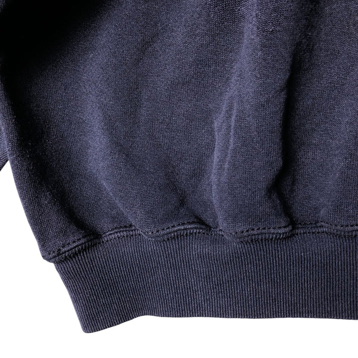 Mock neck sweatshirt, men's size M unclear navy blue type Vintage Second Hand