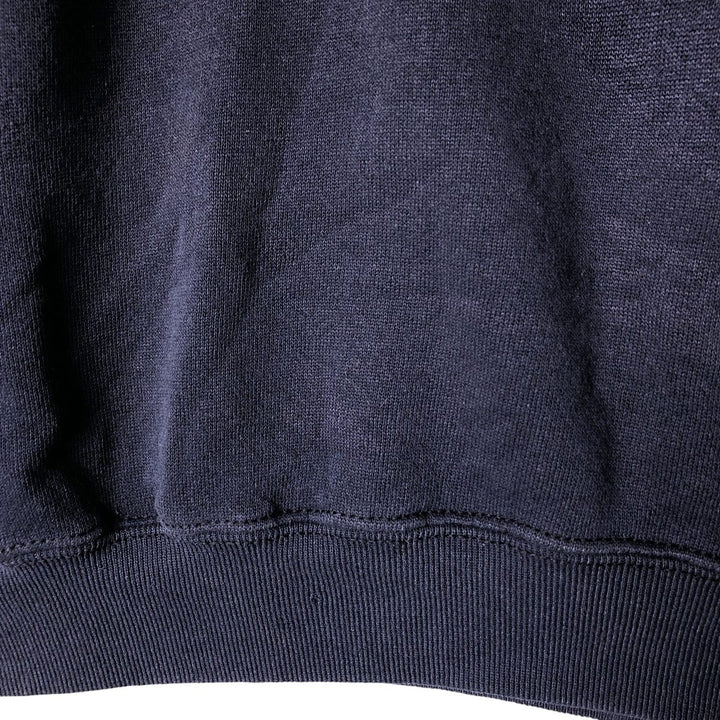Mock neck sweatshirt, men's size M unclear navy blue type Vintage Second Hand