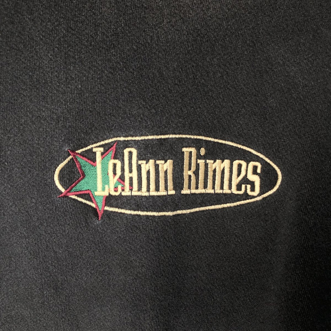 TULTEX LeAnn Rimes Band Sweatshirt, Men's XL cotton black type Vintage Second Hand