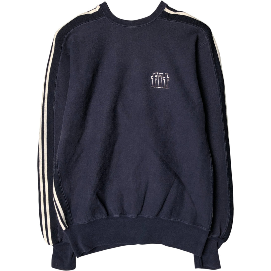 Vintage 90'S MV SPORT PROWEAVE logo sweatshirt, Made in USA, Men's size M cotton navy blue type Vintage Second Hand