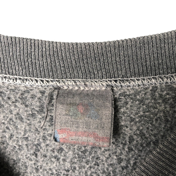 Vintage 90'S Fruit of the Loom Stars and Stripes print sweatshirt, Made in USA, Men's size M unclear Charcoal Vintage Second Hand