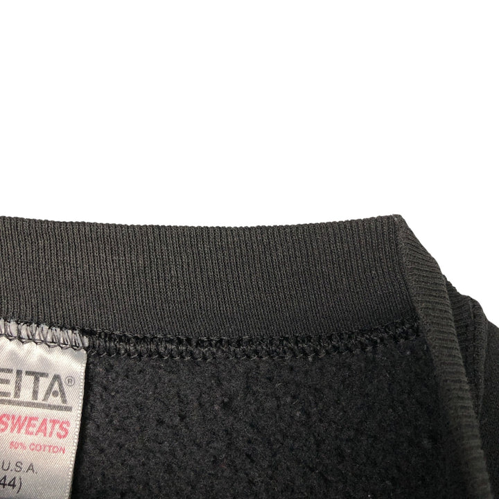 90'S ONEITA Sweatshirt, Made in USA, Men's Size L, Vintage polyester black type Vintage Second Hand