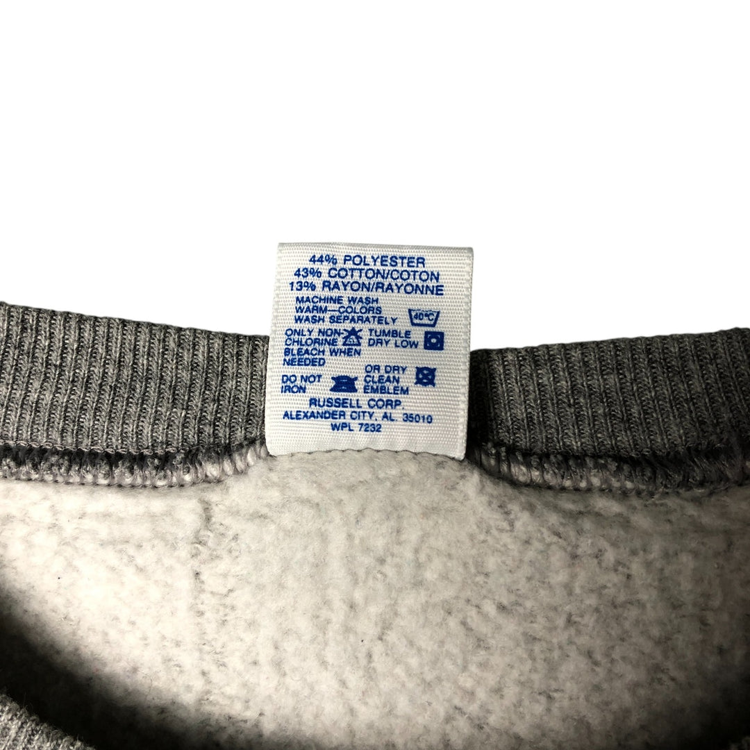 Vintage 80s-90'S Jerzees Painted Sweatshirt, Made in USA, Men's Size XL polyester gray type Vintage Second Hand