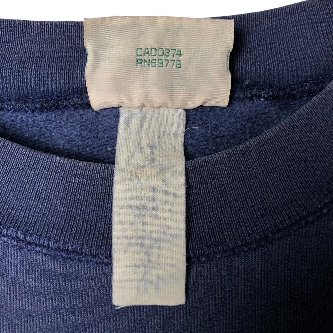 Vintage 90'S NORTHERN printed sweatshirt, size L, men's unclear navy blue type Vintage Second Hand