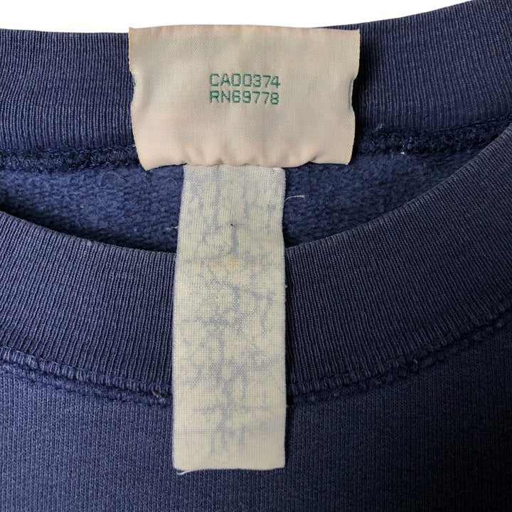 Vintage 90'S NORTHERN printed sweatshirt, size L, men's unclear navy blue type Vintage Second Hand