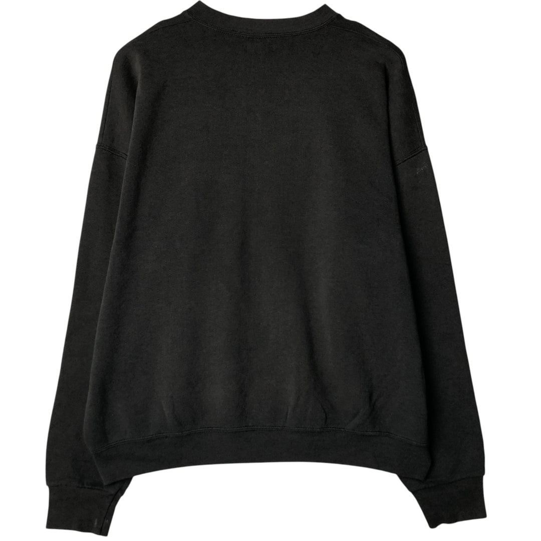 90'S Fruit of the Loom printed sweatshirt, men's XXL size, vintage cotton black type Vintage Second Hand