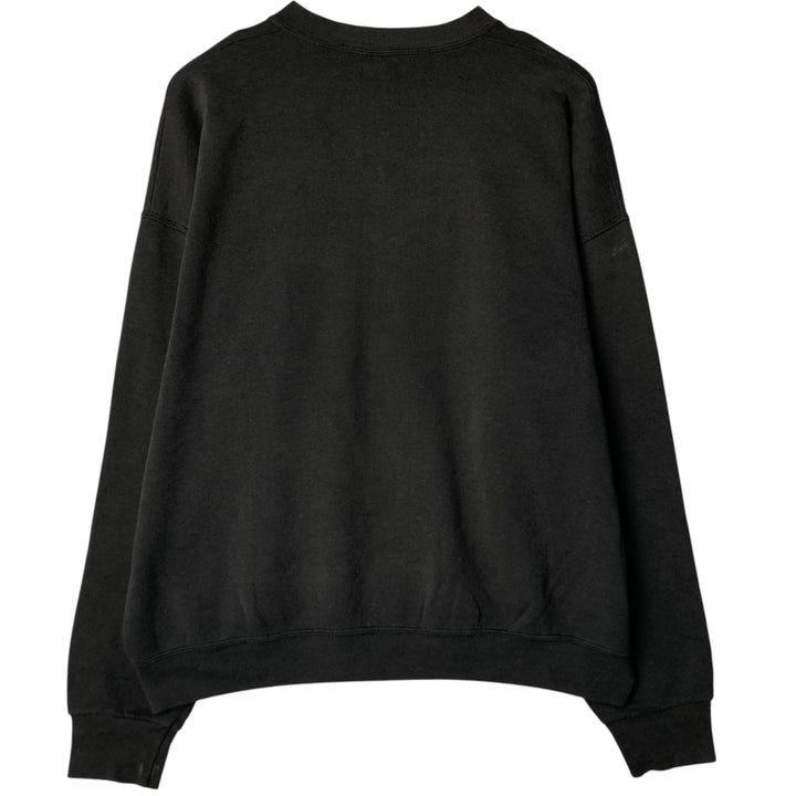 90'S Fruit of the Loom printed sweatshirt, men's XXL size, vintage cotton black type Vintage Second Hand