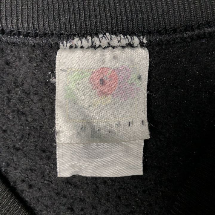90'S Fruit of the Loom printed sweatshirt, men's XXL size, vintage cotton black type Vintage Second Hand