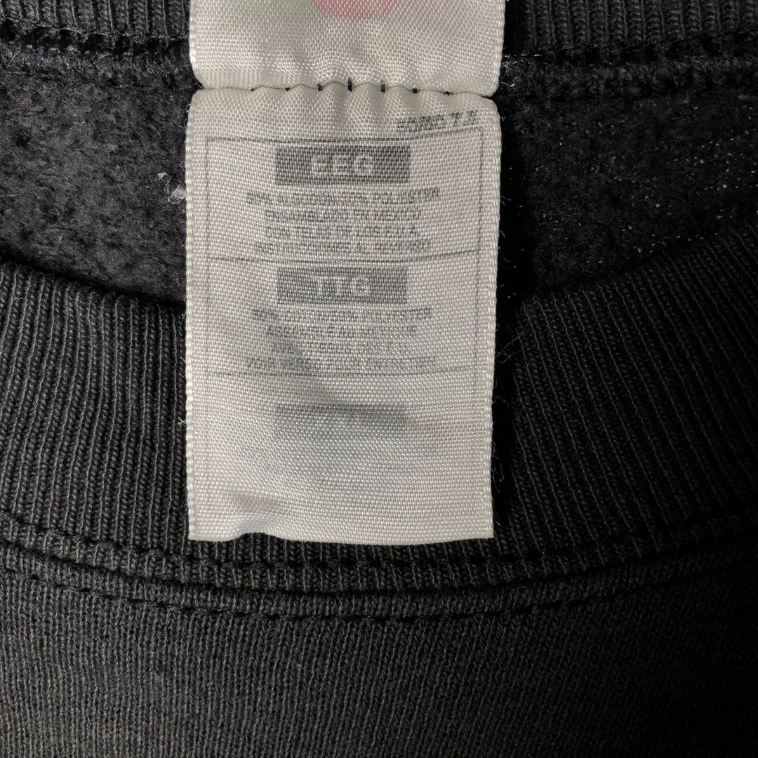 90'S Fruit of the Loom printed sweatshirt, men's XXL size, vintage cotton black type Vintage Second Hand