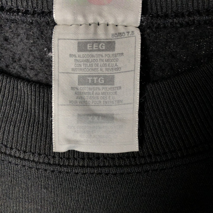 90'S Fruit of the Loom printed sweatshirt, men's XXL size, vintage cotton black type Vintage Second Hand