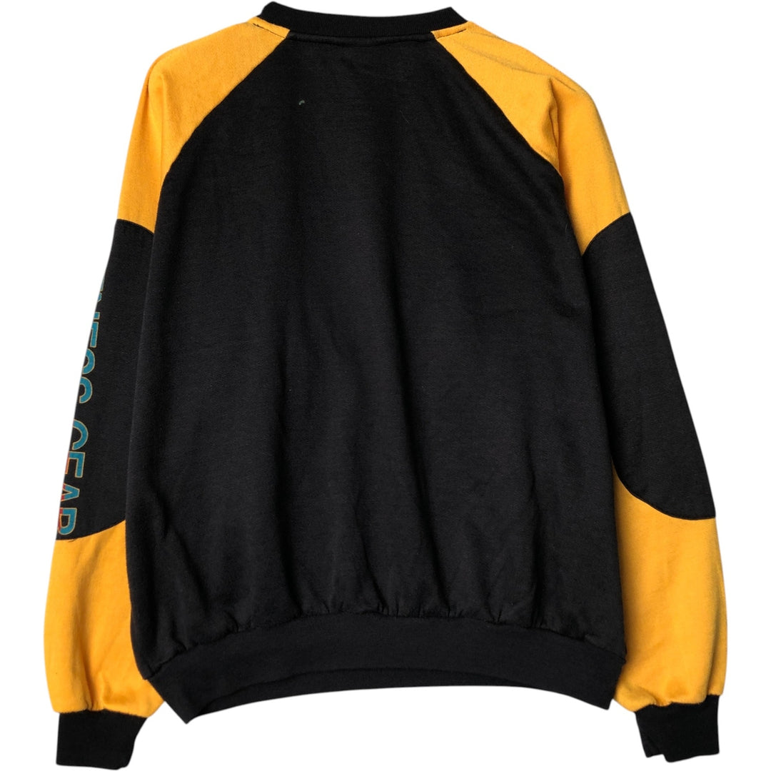 Vintage 80'S printed sweatshirt, men's size XL unclear black type Vintage Second Hand