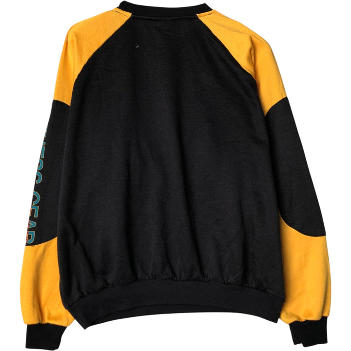 Vintage 80'S printed sweatshirt, men's size XL unclear black type Vintage Second Hand