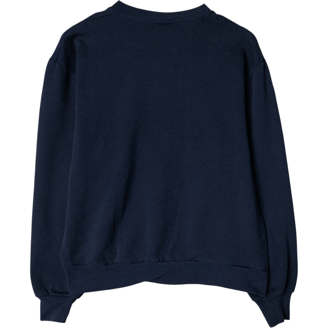 Vintage 90'S Jerzees printed sweatshirt, made in the USA, size M, men's cotton navy blue type Vintage Second Hand
