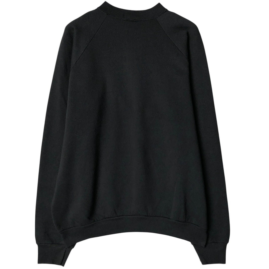 Vintage 90'S Fruit of the Loom print sweatshirt, made in the USA, men's size XXL cotton black type Vintage Second Hand