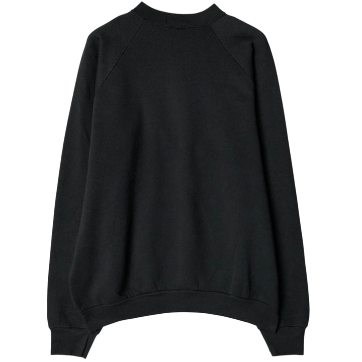 Vintage 90'S Fruit of the Loom print sweatshirt, made in the USA, men's size XXL cotton black type Vintage Second Hand
