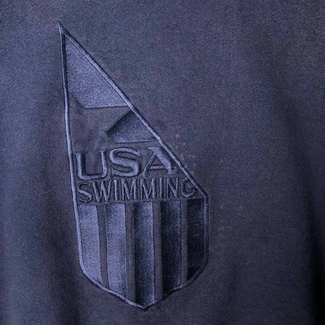 90'S Fruit of the Loom Super Cotton Sweatshirt, Made in USA, Men's Size L, Vintage cotton navy blue type Vintage Second Hand