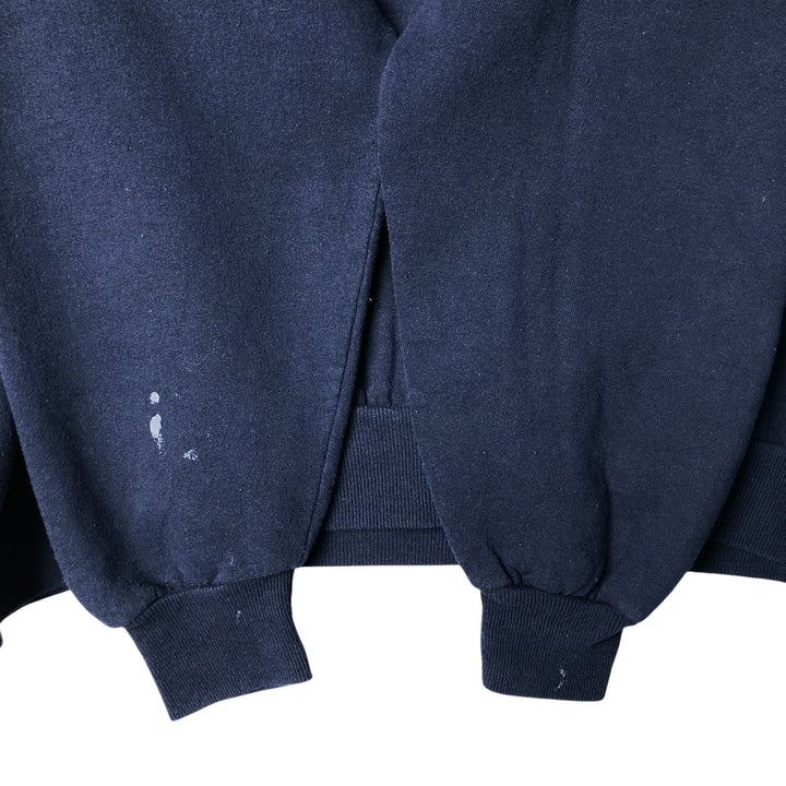 Vintage 90'S Jerzees printed sweatshirt, men's size XL cotton navy blue type Vintage Second Hand