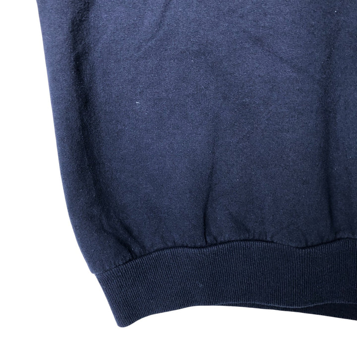 Vintage 90'S Jerzees printed sweatshirt, men's size XL cotton navy blue type Vintage Second Hand