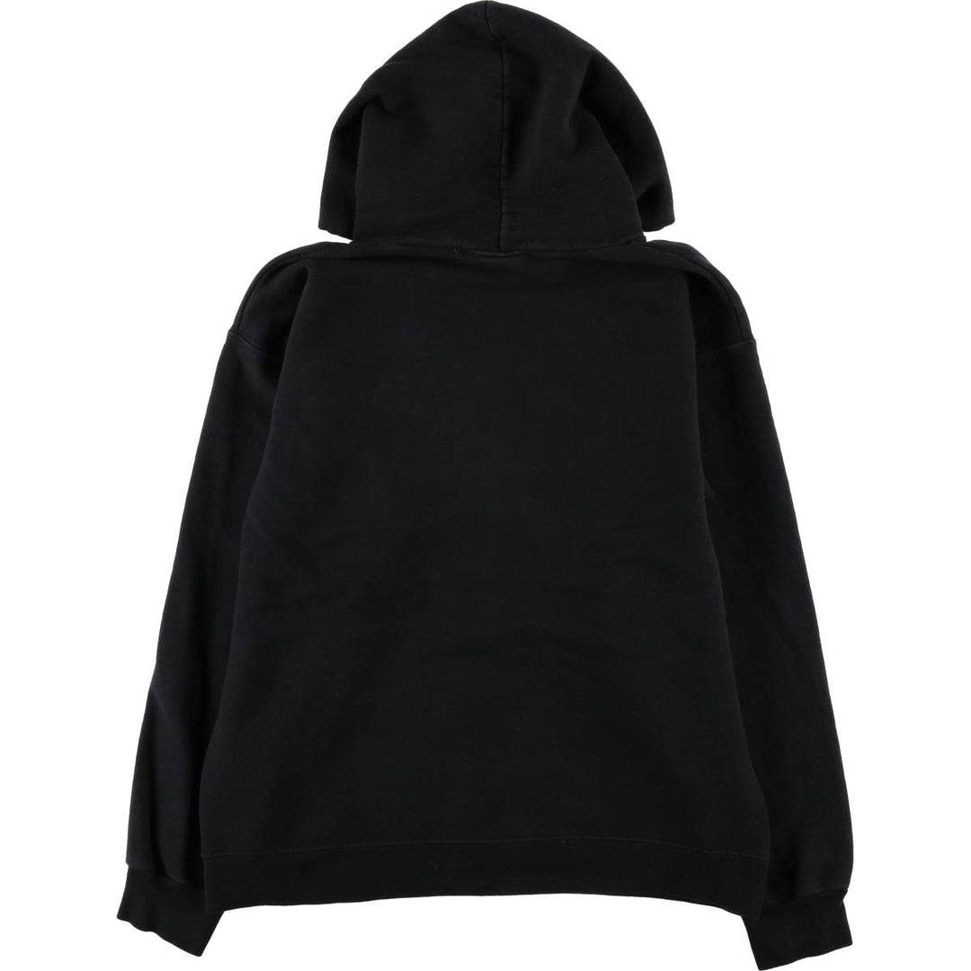 Thrasher Fire Pattern Pullover Hoodie, Men's Size Small cotton black type Vintage Second Hand