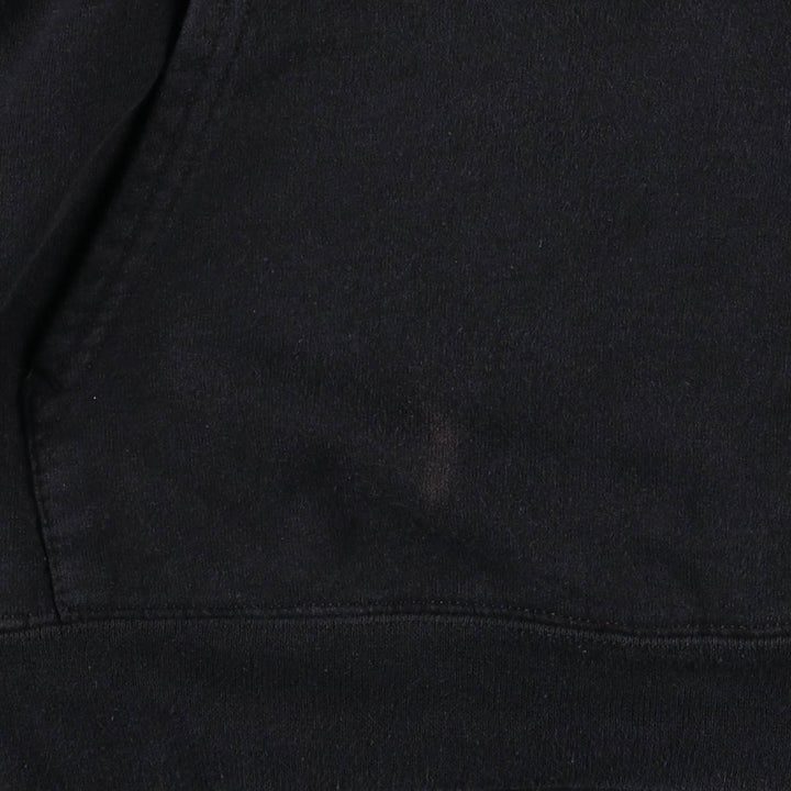 Thrasher Fire Pattern Pullover Hoodie, Men's Size Small cotton black type Vintage Second Hand