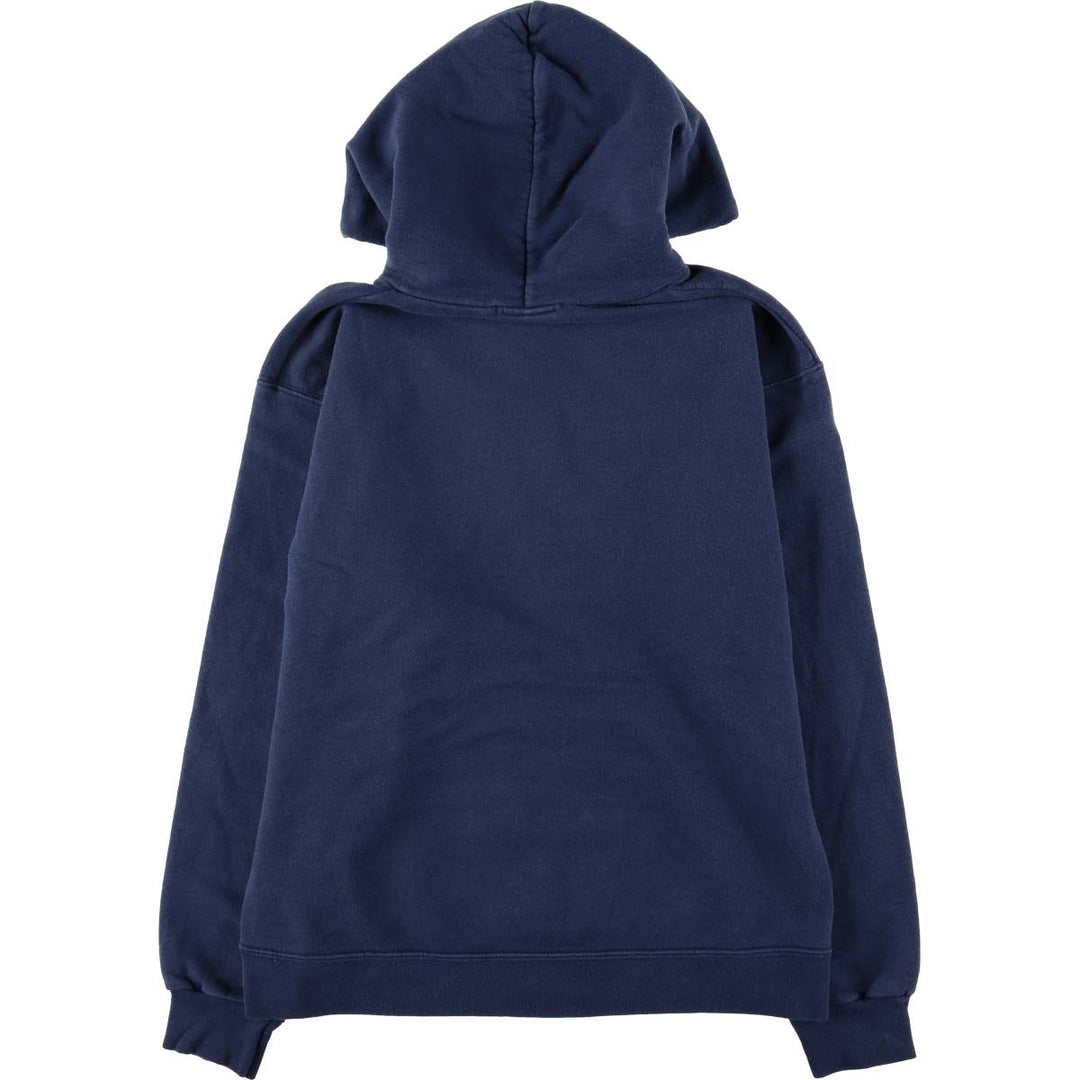 Thrasher Fire Pattern Pullover Hoodie, Men's Size Small cotton navy blue type Vintage Second Hand