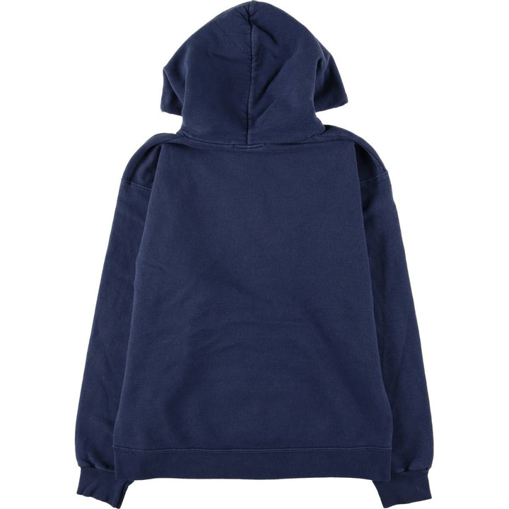 Thrasher Fire Pattern Pullover Hoodie, Men's Size Small cotton navy blue type Vintage Second Hand