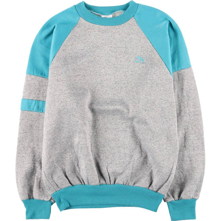 Vintage 80s-90'S Puma logo sweatshirt, size S, men's polyester gray type Vintage Second Hand