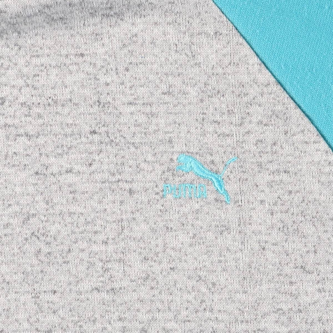 Vintage 80s-90'S Puma logo sweatshirt, size S, men's polyester gray type Vintage Second Hand