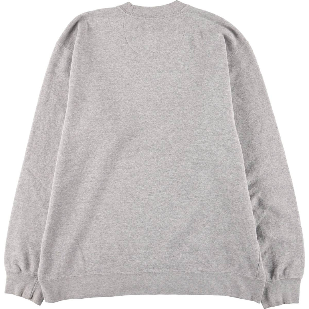 Eddie Bauer Printed Sweatshirt, Men's Size Medium cotton gray type Vintage Second Hand