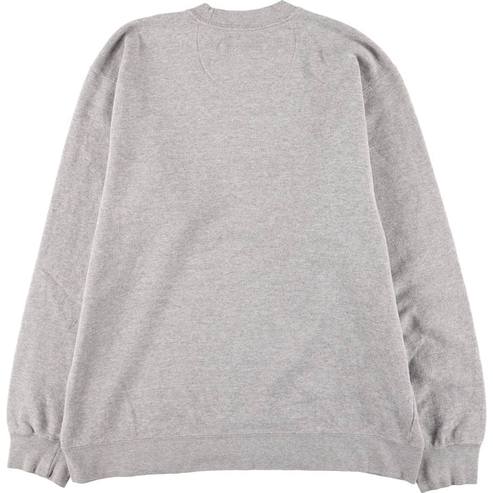 Eddie Bauer Printed Sweatshirt, Men's Size Medium cotton gray type Vintage Second Hand