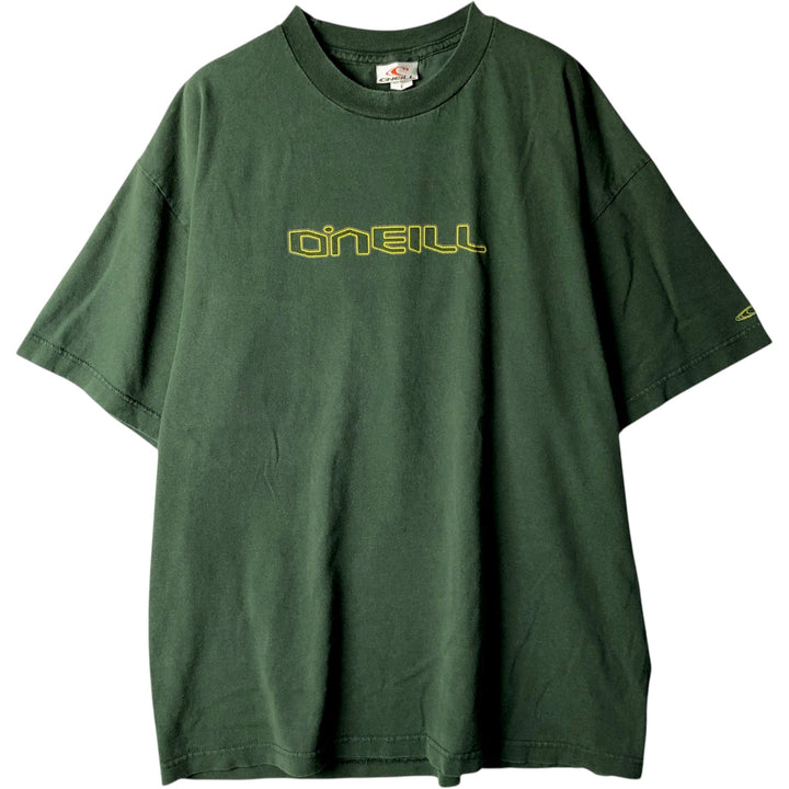 Vintage 90'S O'NEILL surf/skate T-shirt, Made in USA, Men's Size L cotton Green type dark green Vintage Second Hand
