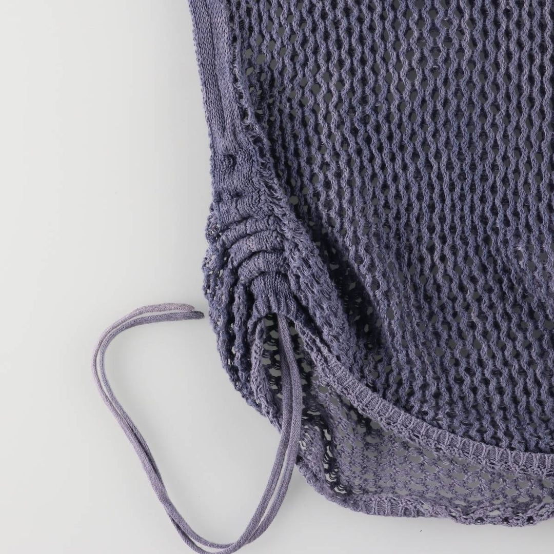 CHICO'S Boat Neck Long Sleeve Summer Knit Sweater, Women's Size M unclear blue type Vintage Second Hand