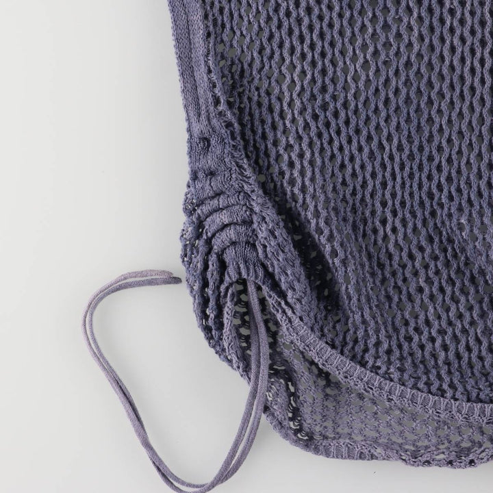 CHICO'S Boat Neck Long Sleeve Summer Knit Sweater, Women's Size M unclear blue type Vintage Second Hand