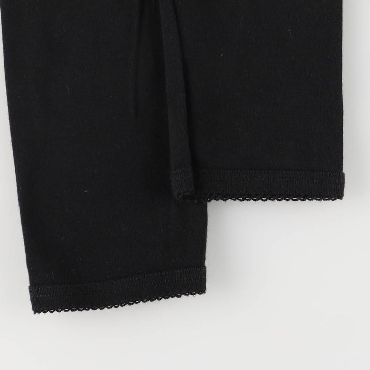 agnes b. PARIS half-length long-sleeved dress with front closure, size S cotton black type Vintage Second Hand