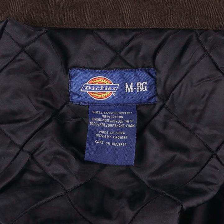 Dickies Work Jacket Men's M size polyester brown type Vintage Second Hand