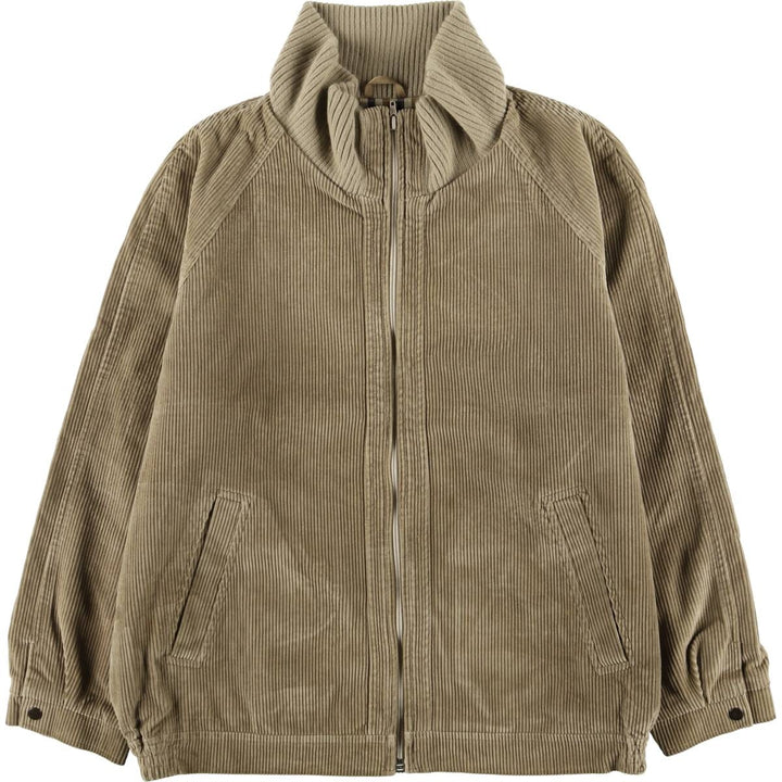 Aquascutum high-neck corduroy jacket, made in the UK, men's size L cotton beige type brown Vintage Second Hand