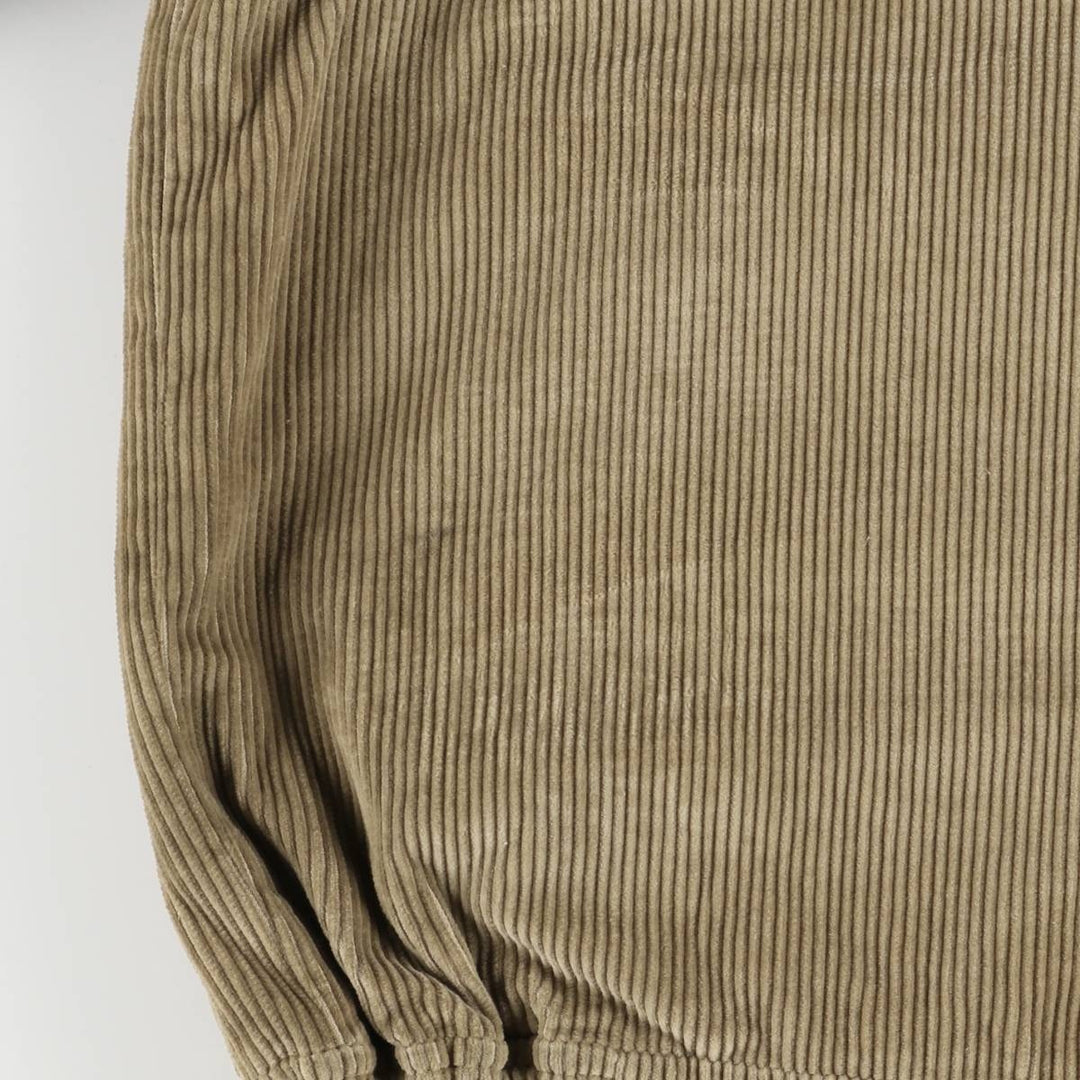 Aquascutum high-neck corduroy jacket, made in the UK, men's size L cotton beige type brown Vintage Second Hand