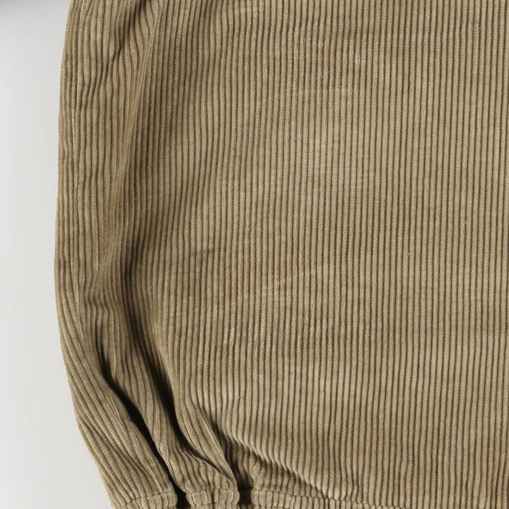 Aquascutum high-neck corduroy jacket, made in the UK, men's size L cotton beige type brown Vintage Second Hand