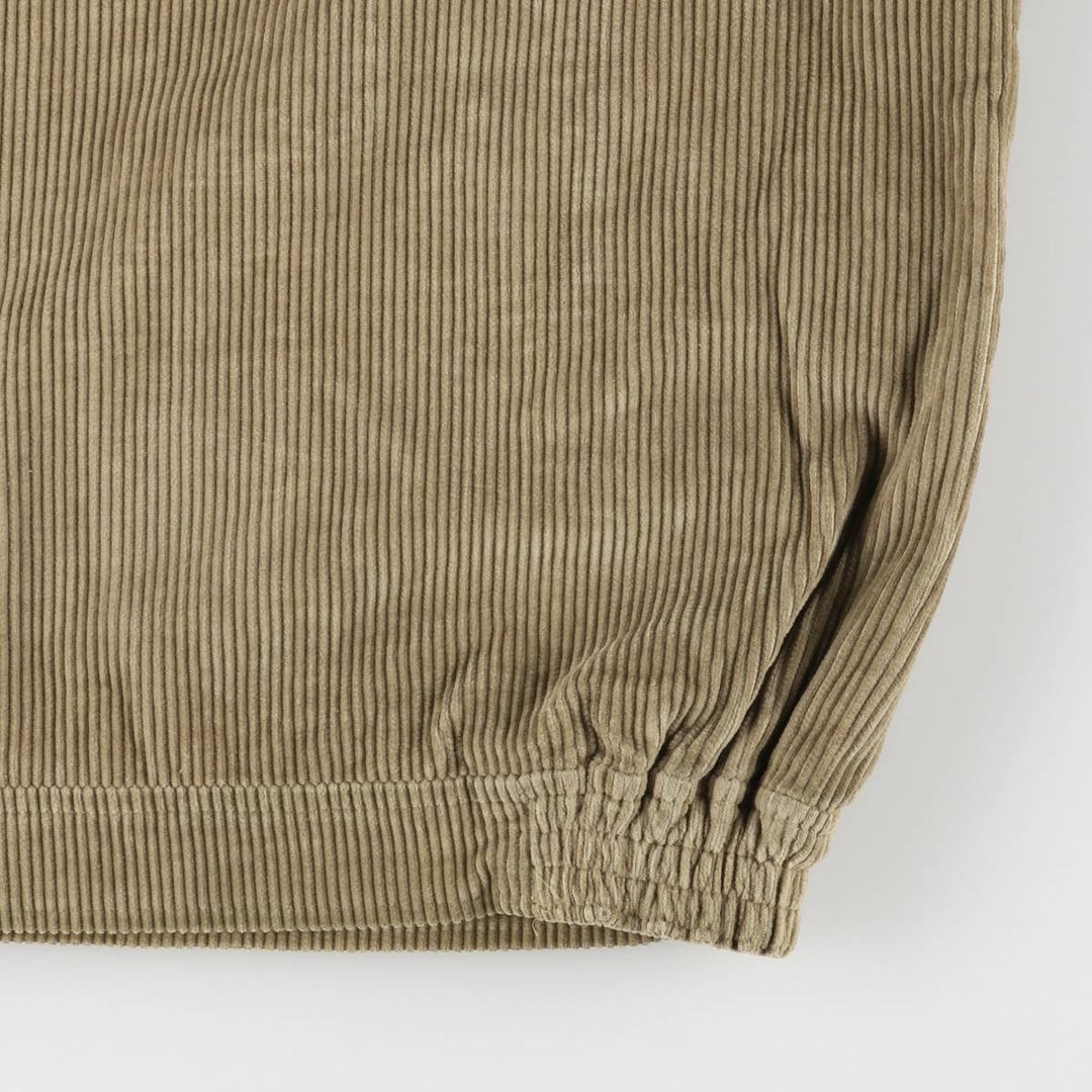 Aquascutum high-neck corduroy jacket, made in the UK, men's size L cotton beige type brown Vintage Second Hand