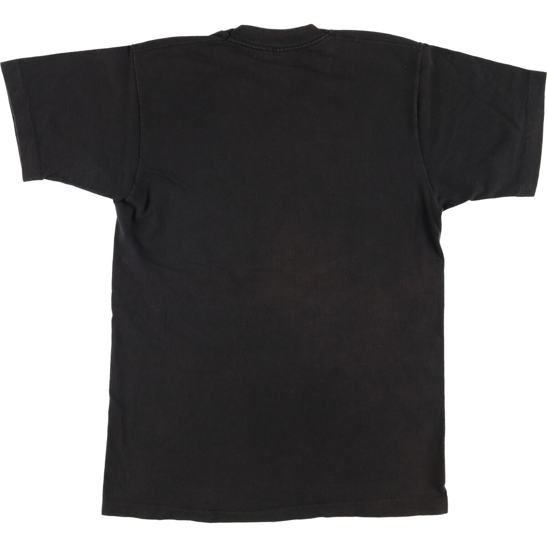 ~90'S Vintage Printed T-shirt, Men's S size unclear black type Vintage Second Hand