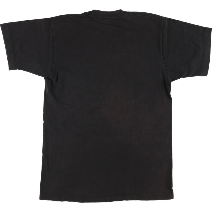 ~90'S Vintage Printed T-shirt, Men's S size unclear black type Vintage Second Hand
