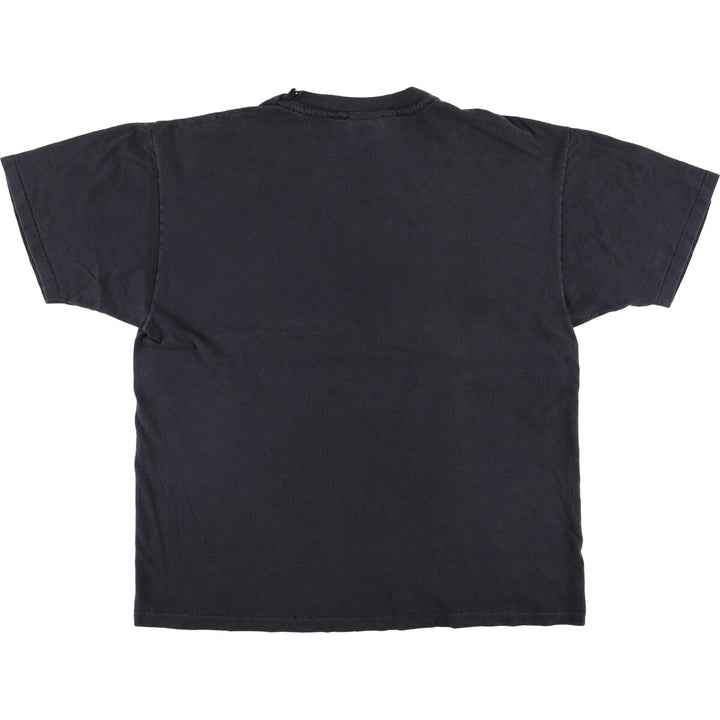 Vintage 90'S Hanes BEEFY-T Printed T-Shirt, Men's Size XL cotton black type Vintage Second Hand