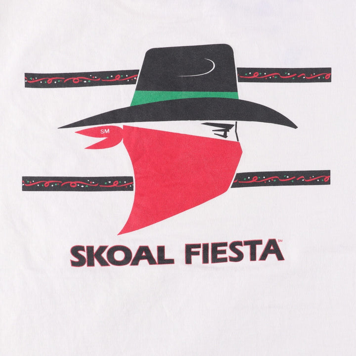 90'S Fruit of the Loom printed T-shirt, men's XL size, vintage cotton white type Vintage Second Hand