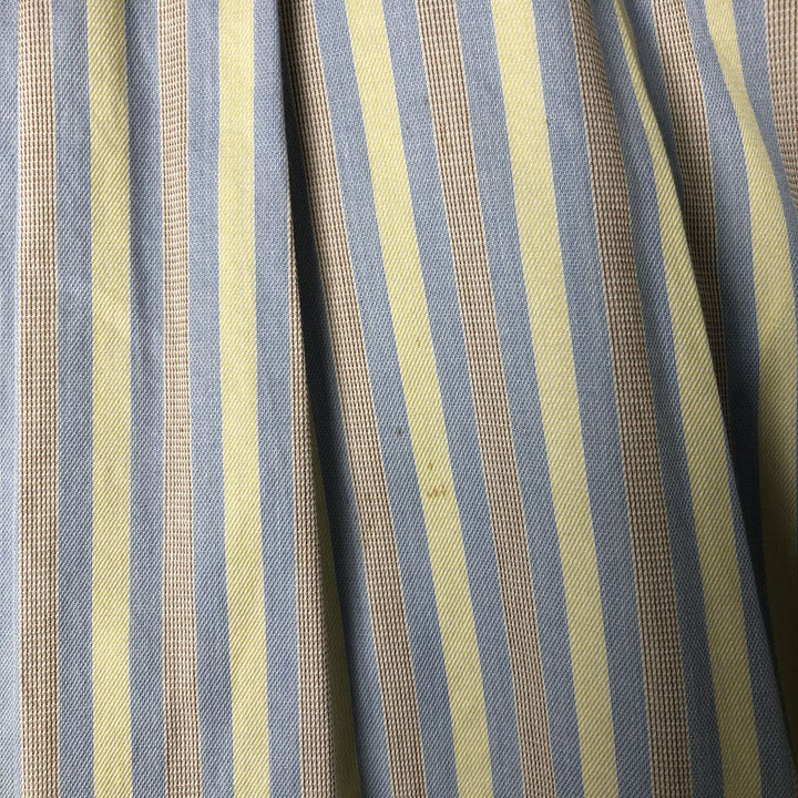 Burberry's BURBERRY LONDON wide-collar long-sleeved cotton striped shirt, made in the USA, men's size M cotton blue type Vintage Second Hand