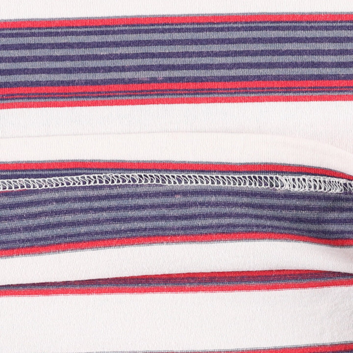 90'S Vintage Columbia Short Sleeve Striped T-Shirt, Made in USA, Men's Size L cotton white type Vintage Second Hand