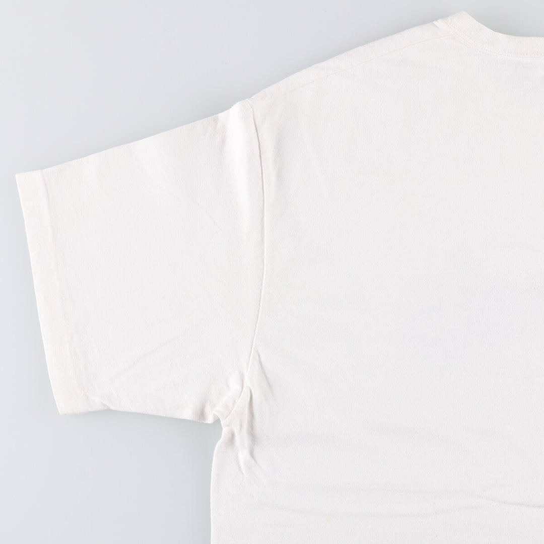 ESPRIT Short Sleeve Printed T-Shirt, Men's Size L unclear white type Vintage Second Hand