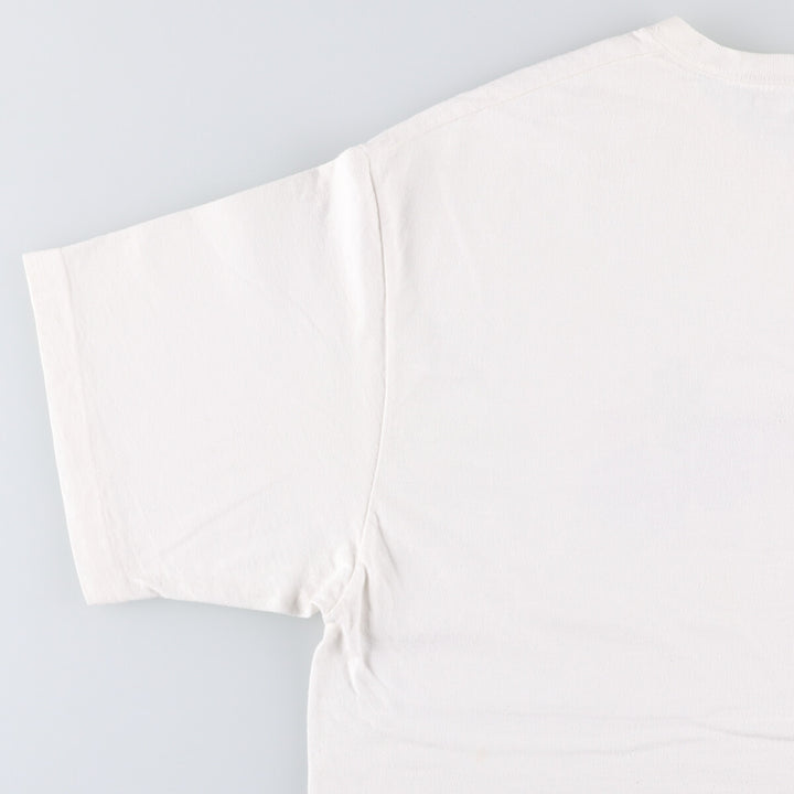 ESPRIT Short Sleeve Printed T-Shirt, Men's Size L unclear white type Vintage Second Hand