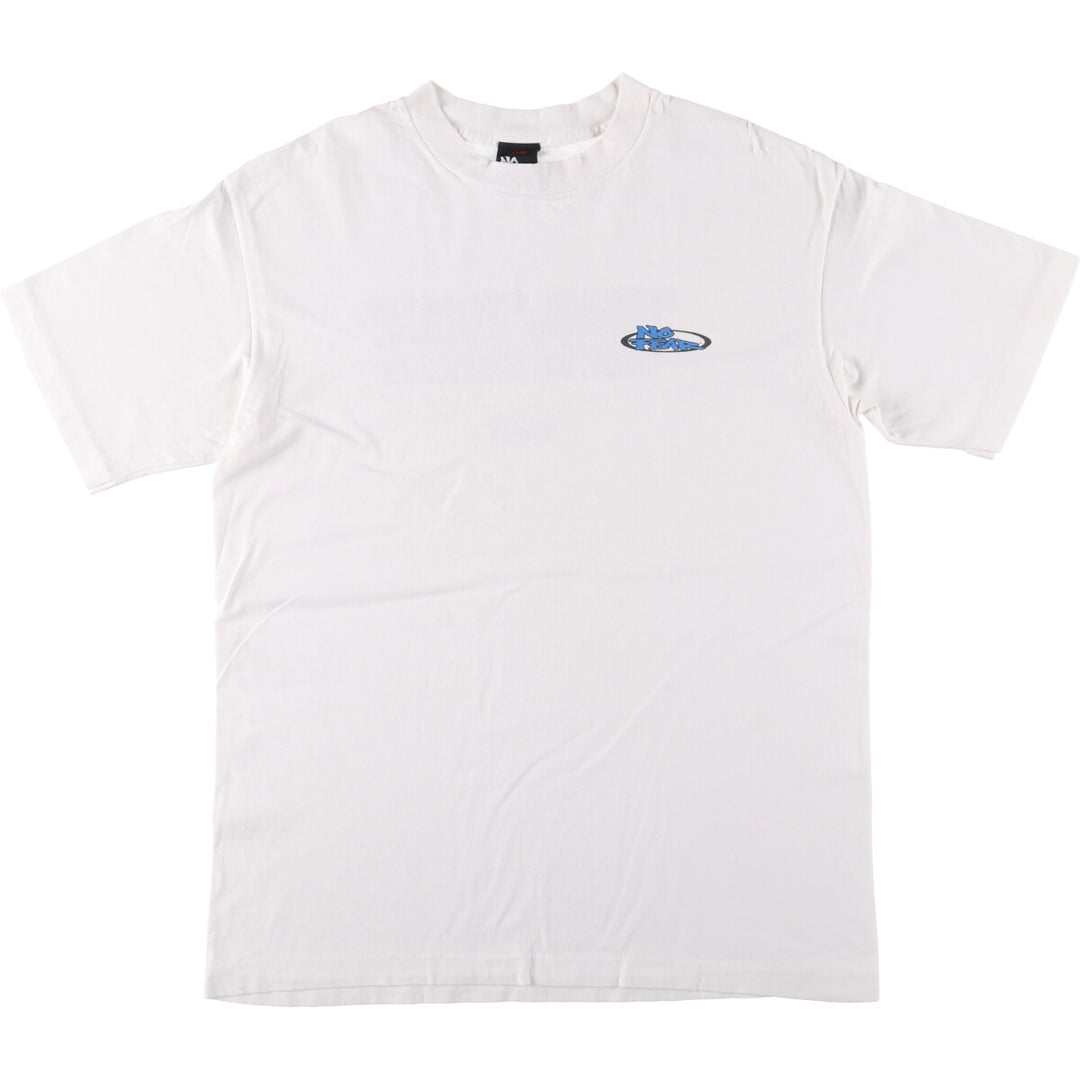 90'S NO FEAR surf skate T-shirt made in USA, men's size L, vintage cotton white type Vintage Second Hand