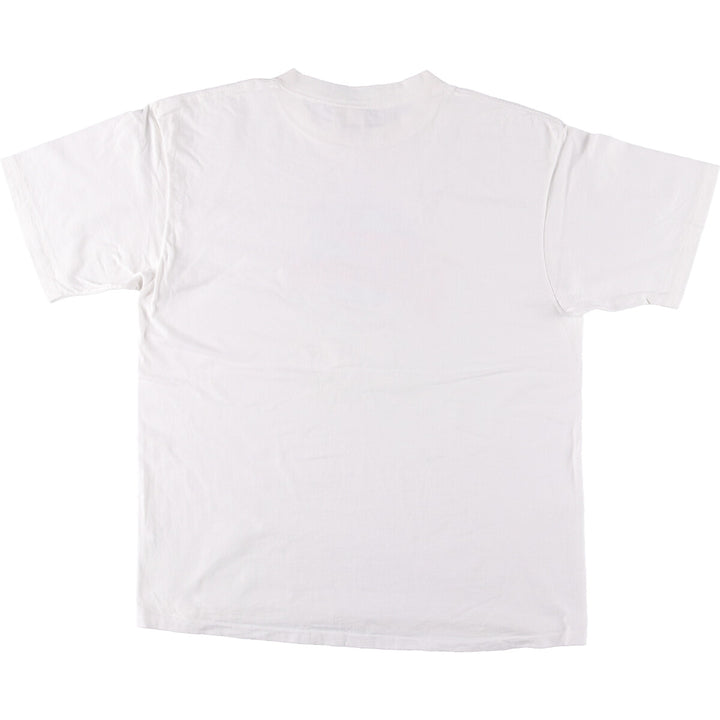 90'S PLANET HOLLYWOOD Advertising T-shirt Made in USA Men's XL Vintage cotton white type Vintage Second Hand