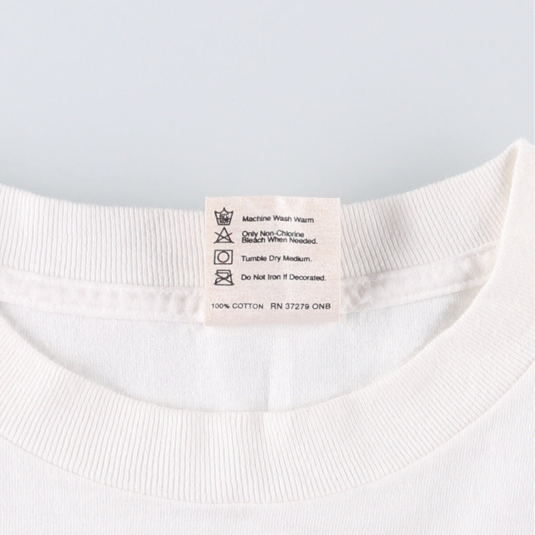 90'S PLANET HOLLYWOOD Advertising T-shirt Made in USA Men's XL Vintage cotton white type Vintage Second Hand